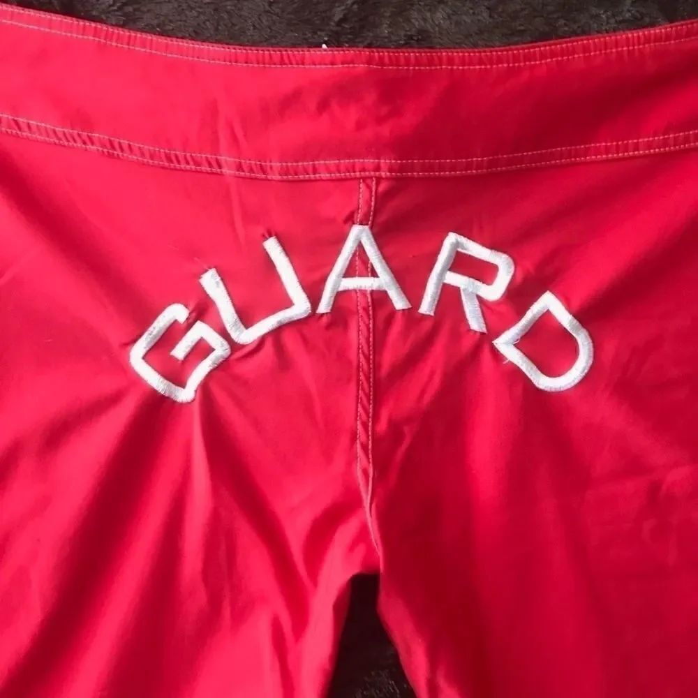 Red TYR Life Guard Board Shorts Size Large - Picture 5 of 5